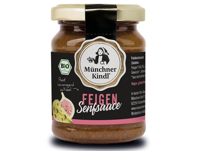 Bio Senfsauce Feige Tessiner Art Münchner Kindl 125 ml