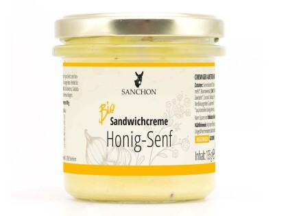 Bio Sanchon Sandwichcreme Honig-Senf, 135g